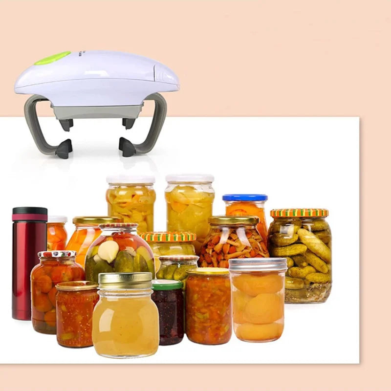 The Hands-Free Precision Electric Jar & Can Opener