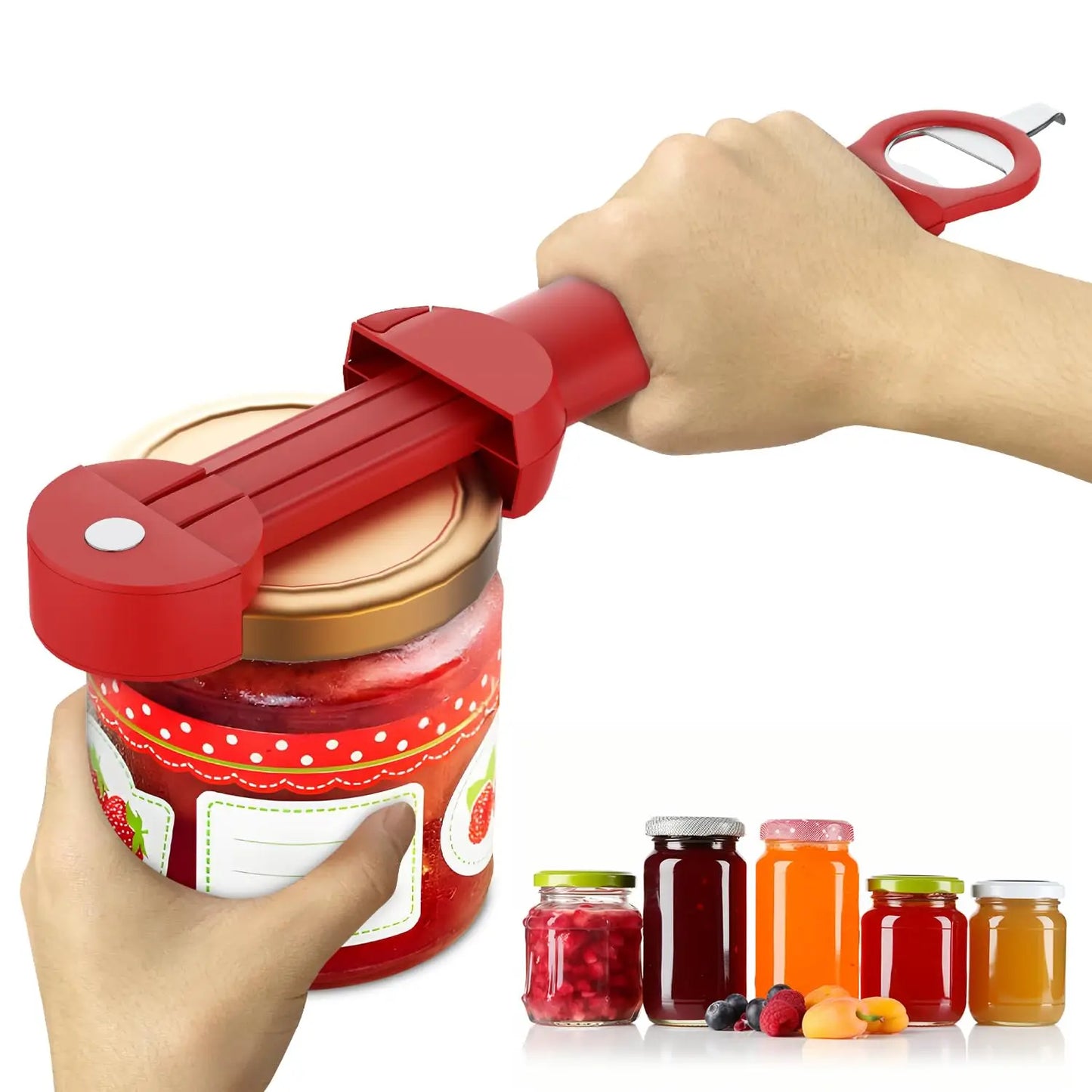 The Ultimate 6-in-1 Stainless Steel Multifunctional Opener
