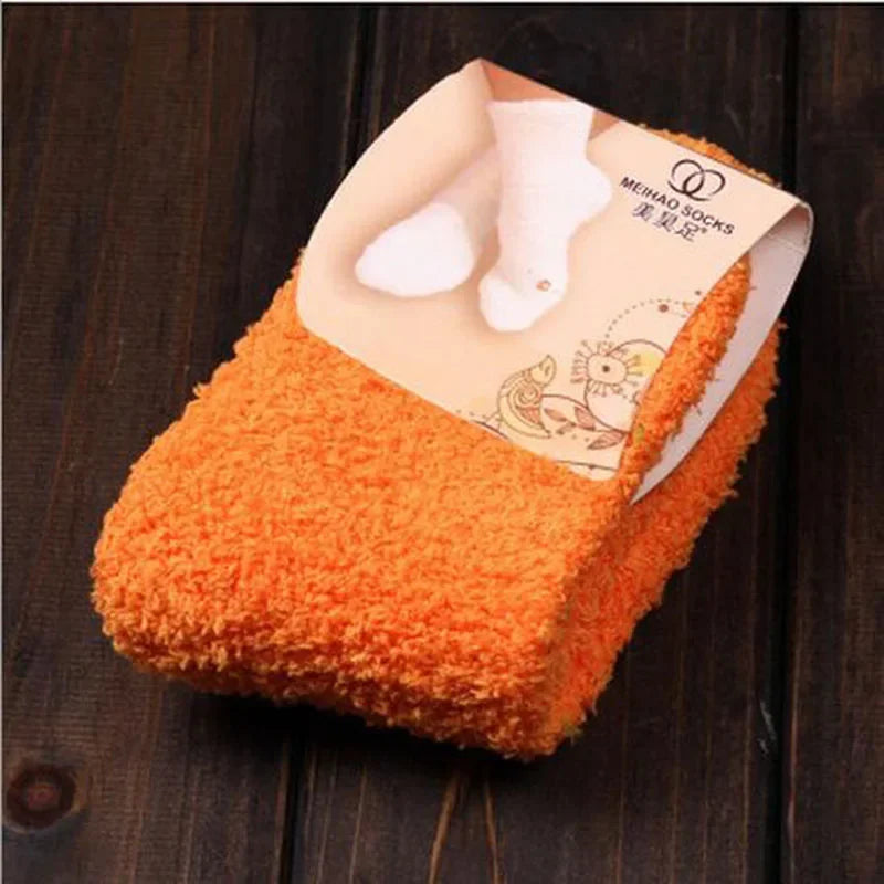 QinyeThree Sweet Animal Embroidery Thermal Socks