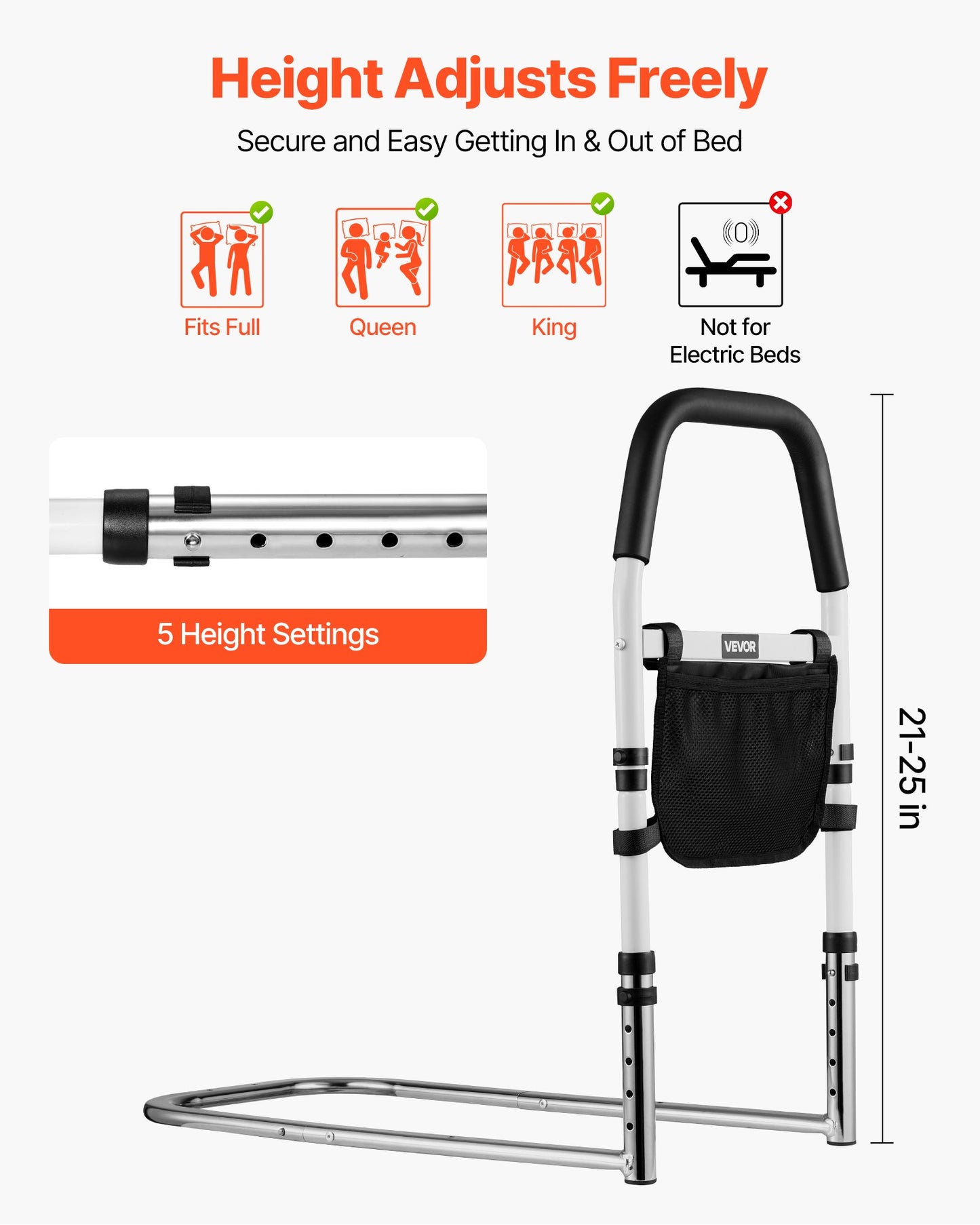 Bed Rail Assist Handle