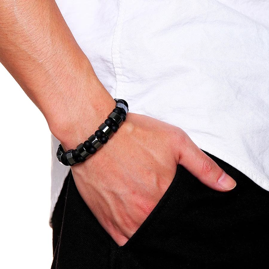 The HOBBORN Natural Energy Strand Bracelet