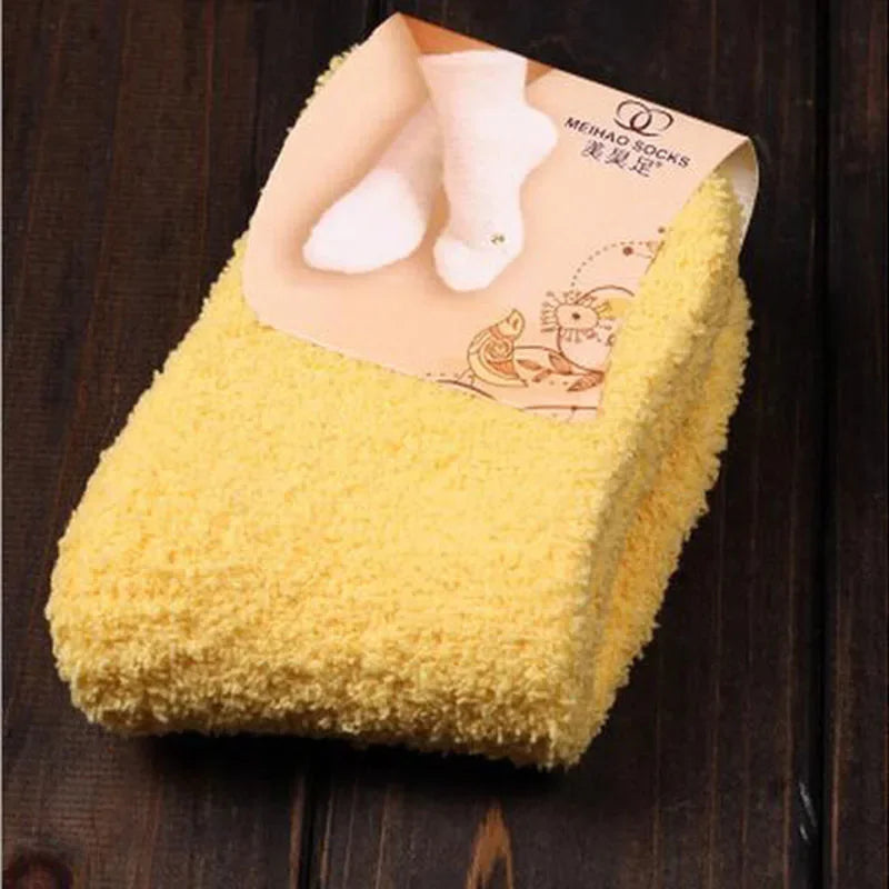 QinyeThree Sweet Animal Embroidery Thermal Socks