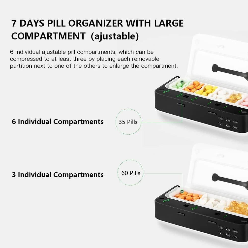 The LSHOW MO-EPC Intelligent Alarm Pill Organizer