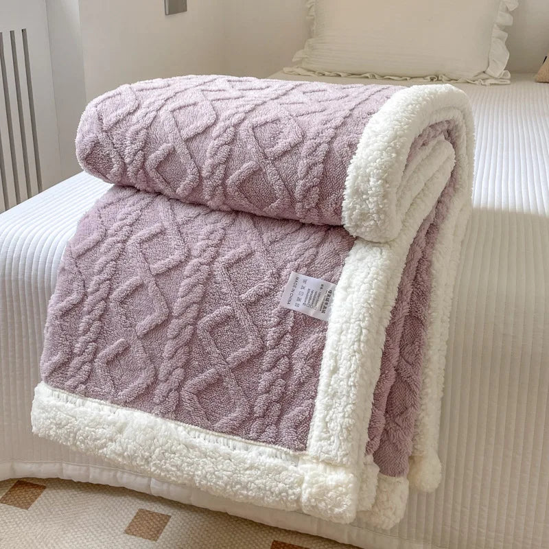 Double Layer Thick Blanket Autumn Winter
