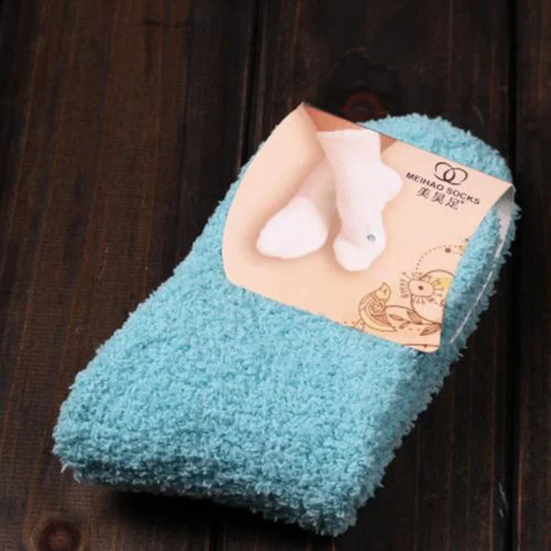 QinyeThree Sweet Animal Embroidery Thermal Socks