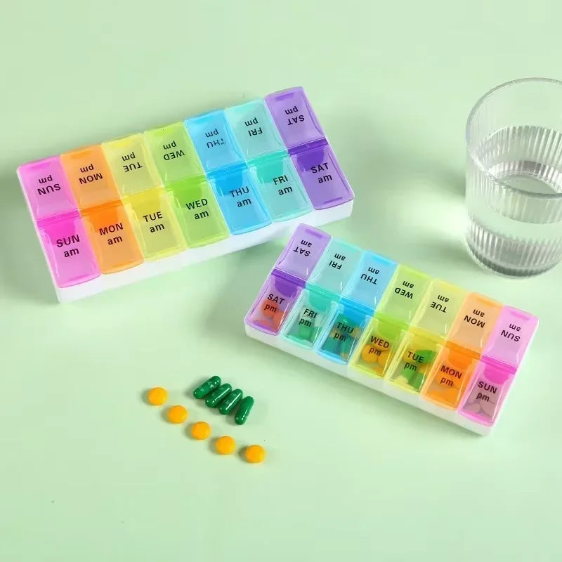 The 14-Grid Precision Pill Organizer & Dustproof Storage Case