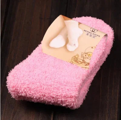 QinyeThree Sweet Animal Embroidery Thermal Socks