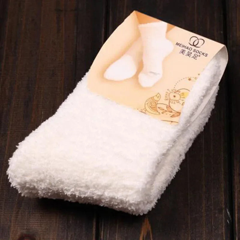 QinyeThree Sweet Animal Embroidery Thermal Socks