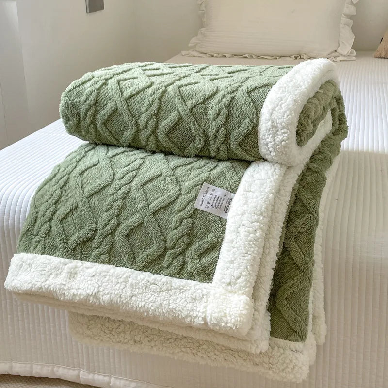 Double Layer Thick Blanket Autumn Winter