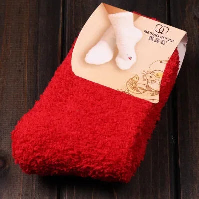 QinyeThree Sweet Animal Embroidery Thermal Socks
