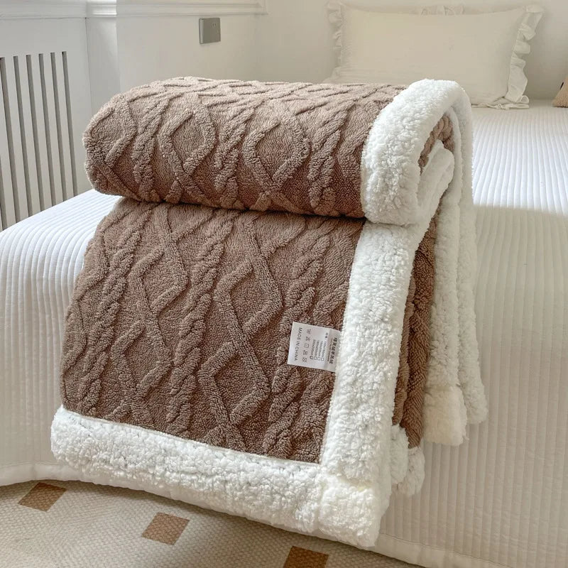 Double Layer Thick Blanket Autumn Winter