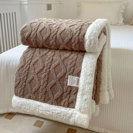 Double Layer Thick Blanket Autumn Winter