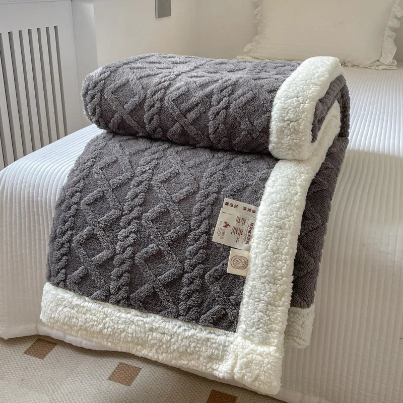 Double Layer Thick Blanket Autumn Winter