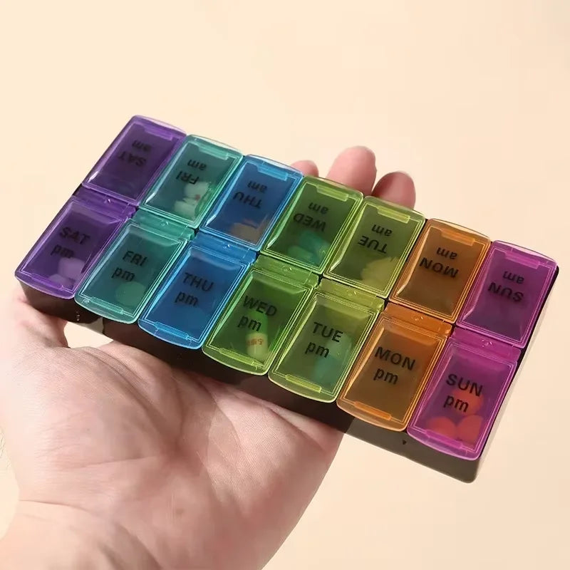 The 14-Grid Precision Pill Organizer & Dustproof Storage Case