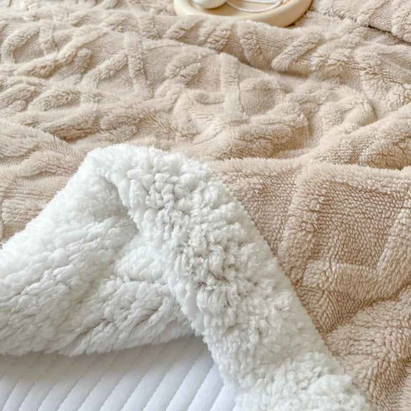 Double Layer Thick Blanket Autumn Winter