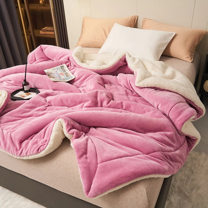 Super Soft Imitation Lambswool Blanket