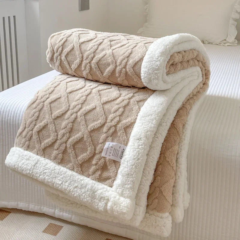 Double Layer Thick Blanket Autumn Winter
