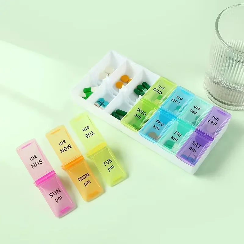 The 14-Grid Precision Pill Organizer & Dustproof Storage Case