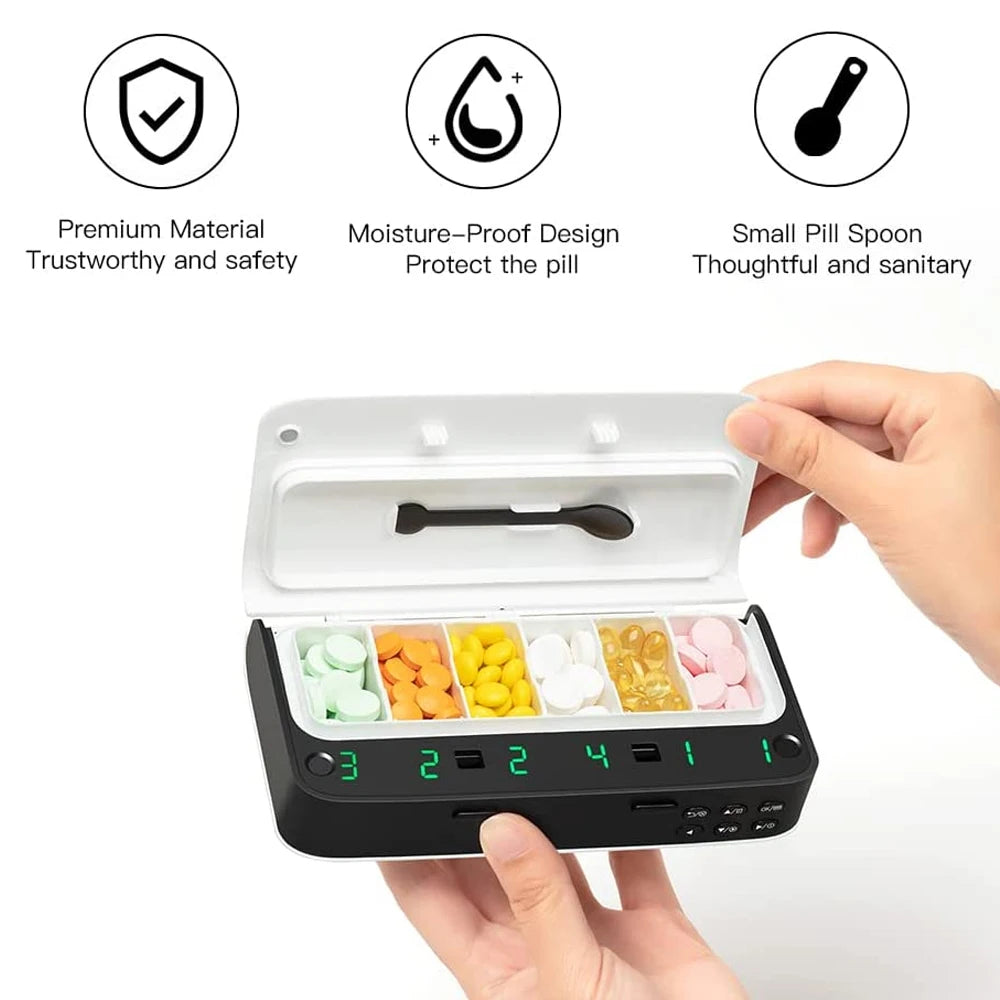 The LSHOW MO-EPC Intelligent Alarm Pill Organizer