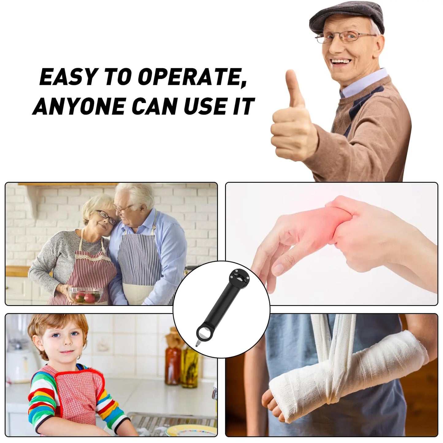 The Ultimate 6-in-1 Stainless Steel Multifunctional Opener