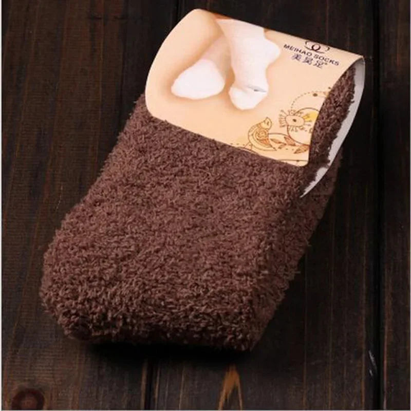 QinyeThree Sweet Animal Embroidery Thermal Socks