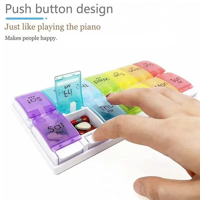 The 14-Grid Precision Pill Organizer & Dustproof Storage Case