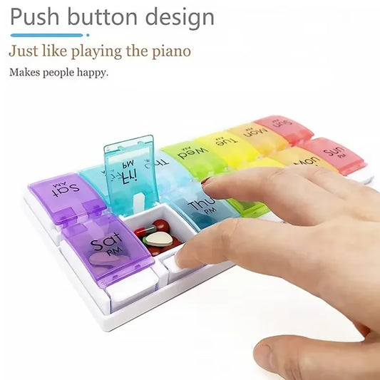 The 14-Grid Precision Pill Organizer & Dustproof Storage Case