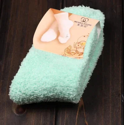 QinyeThree Sweet Animal Embroidery Thermal Socks