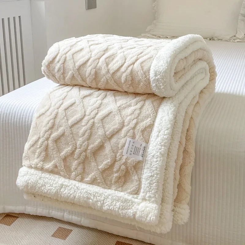 Double Layer Thick Blanket Autumn Winter