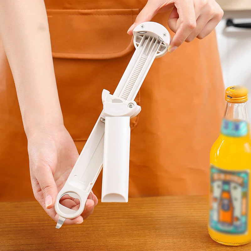 The Ultimate 6-in-1 Stainless Steel Multifunctional Opener