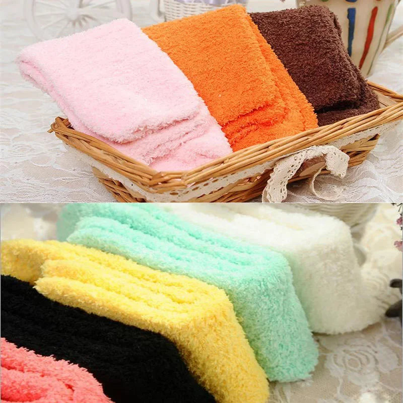 QinyeThree Sweet Animal Embroidery Thermal Socks