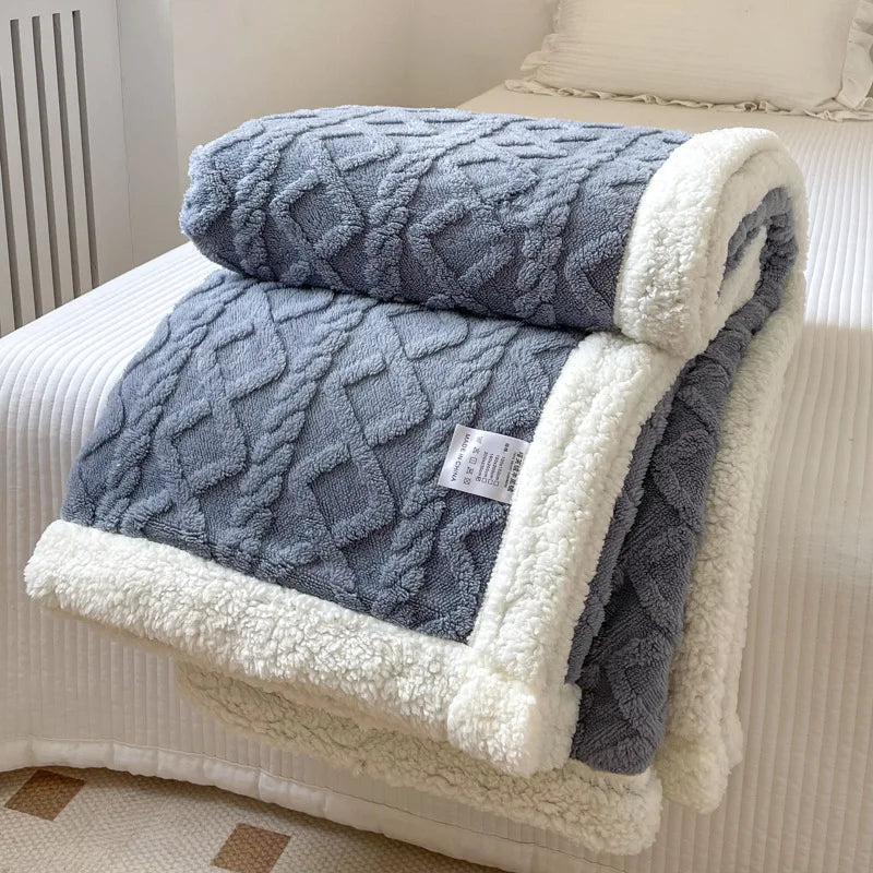 Double Layer Thick Blanket Autumn Winter