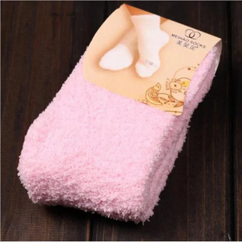 QinyeThree Sweet Animal Embroidery Thermal Socks