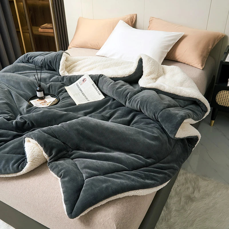 Super Soft Imitation Lambswool Blanket