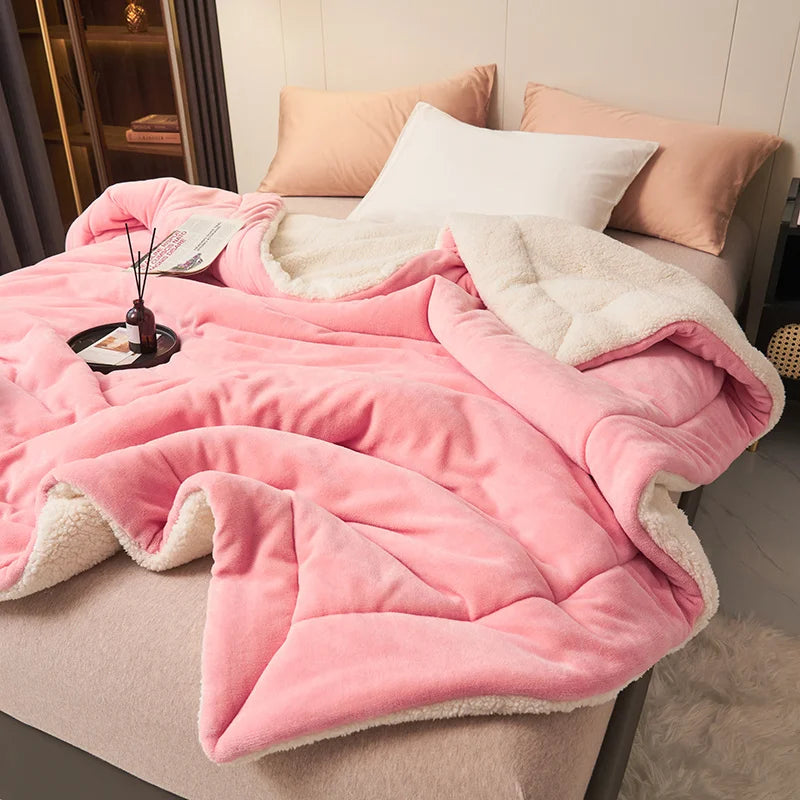 Super Soft Imitation Lambswool Blanket