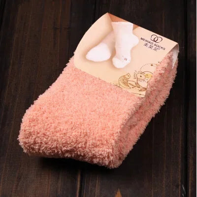 QinyeThree Sweet Animal Embroidery Thermal Socks
