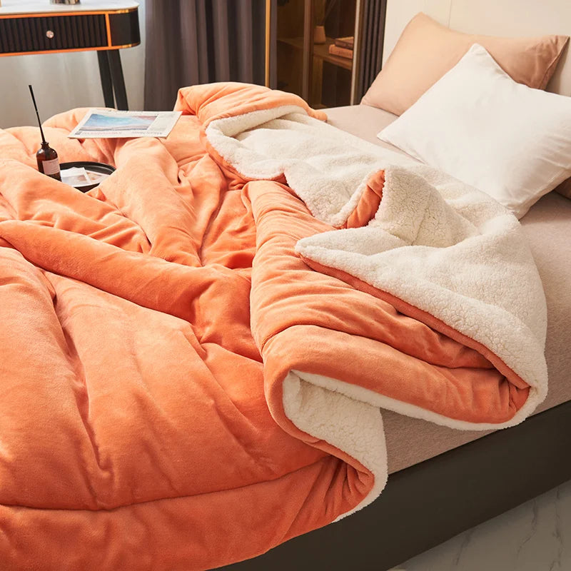 Super Soft Imitation Lambswool Blanket