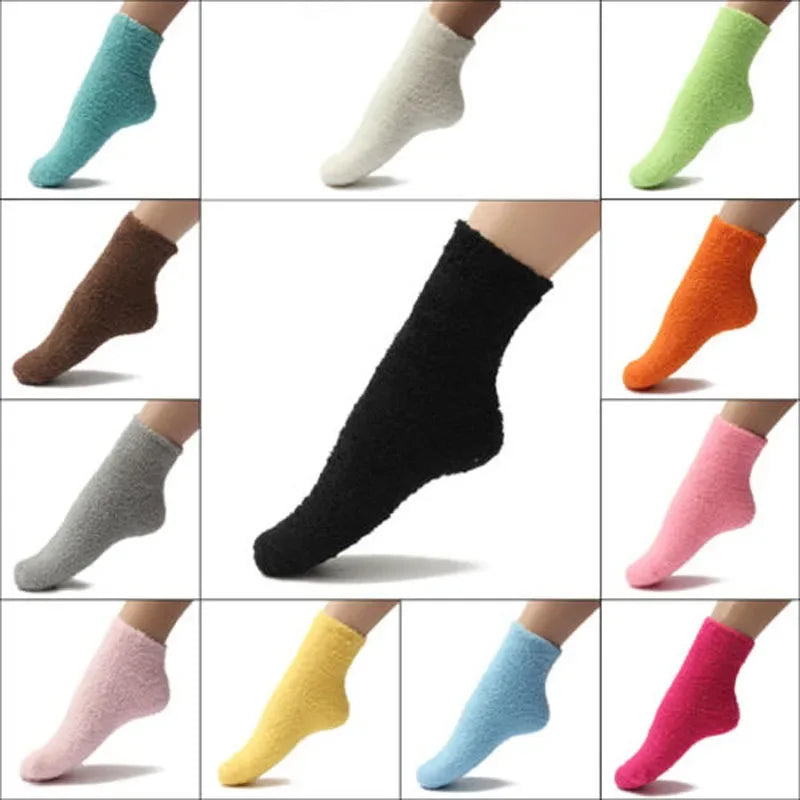 QinyeThree Sweet Animal Embroidery Thermal Socks